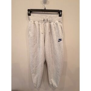 Nike Men's Club Fleece Sweatpants Small Gray Joggers Swoosh Cuffed‎ Drawstring